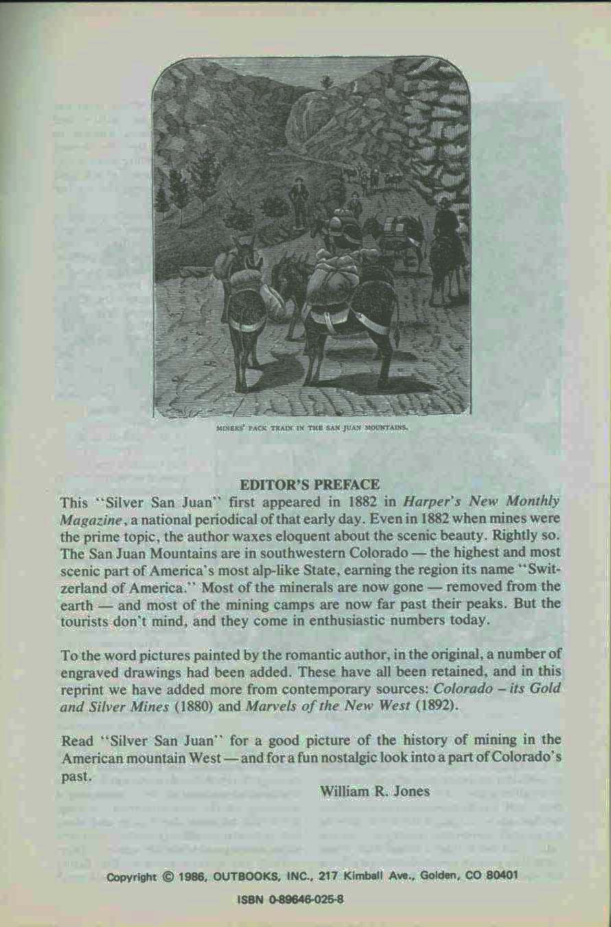 Silver San Juan: the mines and high scenery in Colorado's southwest mountains--in 1882. vist0025q
